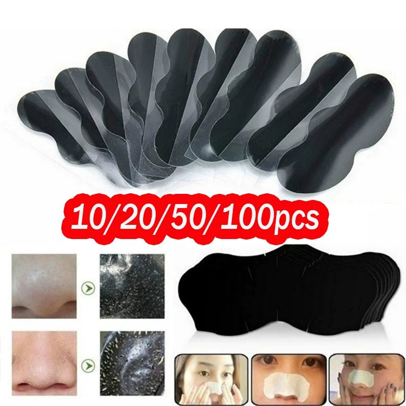 10-100pcs Nose Blackhead Remover Mask Deep Cleansing Skin Ca